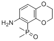 structure of CAS# 2567457-10-5, (6-Amino-2,3-dihydrobenzo[b][1,4]dioxin-5-yl)dimethylphosphine oxide;5-dimethylphosphoryl-2,3-dihydro-1,4-benzodioxin-6-amine
