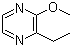 结构式 CAS# 25680-58-4, 2-乙基-3-甲氧基吡嗪; 2-甲氧基-3-乙基吡嗪