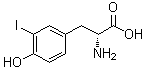 结构式 CAS# 25799-58-0, 3-碘-D-酪氨酸