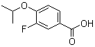结构式 CAS# 258273-30-2, 3-氟-4-异丙氧基苯甲酸
