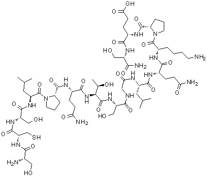 Mouse leptin(116-130) amide molecular structure (CAS 258276-95-8)