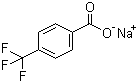 structure of CAS# 25832-58-0, Sodium 4-trifluoromethylbenzoate;4-Trifluoromethylbenzoic acid sodium salt; Sodium 4-(trifluoromethyl)benzoate