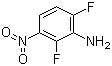 结构式 CAS# 25892-09-5, 2,6-二氟-3-硝基苯胺