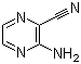 structure of CAS# 25911-65-3, 3-Aminopyrazine-2-carbonitrile