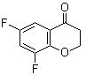 结构式 CAS# 259655-01-1, 6,8-二氟色满-4-酮