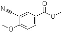 结构式 CAS# 25978-74-9, 3-氰基-4-甲氧基苯甲酸甲酯