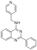 结构式 CAS# 259870-32-1, 2-苯基-N-(吡啶-4-基甲基)喹唑啉-4-胺