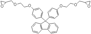 结构式 CAS# 259881-39-5, 9,9-双[4-(2,3-环氧丙氧基乙氧基)苯基]芴
