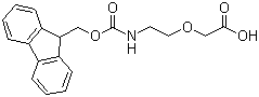 structure of CAS# 260367-12-2, 5-(9-Fluorenylmethyloxycarbonylamino)-3-oxapentanoic acid
