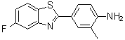 structure of CAS# 260443-89-8, 4-(5-Fluoro-2-benzothiazolyl)-2-methylbenzenamine;5F203; NCS 703786; NSC 703786