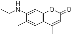 结构式 CAS# 26078-25-1, 香豆素 2; 4,6-二甲基-7-乙基氨基香豆素