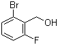 structure of CAS# 261723-33-5, 6-Bromo-2-fluorobenzyl alcohol;(2-Bromo-6-fluorophenyl)methanol