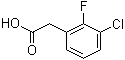 结构式 CAS# 261762-96-3, 3-氯-2-氟苯乙酸