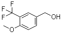 structure of CAS# 261951-88-6, 4-Methoxy-3-(trifluoromethyl)benzenemethanol;(4-Methoxy-3-trifluoromethylphenyl)methanol