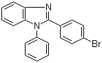 结构式 CAS# 2620-76-0, 2-(4-溴苯基)-1-苯基-1H-苯并咪唑