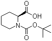 structure of CAS# 26250-84-0, (S)-1-Boc-piperidine-2-carboxylic acid;(S)-(-)-1-(tert-Butoxycarbonyl)-2-piperidinecarboxylic acid; N-Boc-L-pipecolinic acid