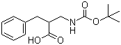 structure of CAS# 26250-90-8, N-Boc-3-amino-2-benzylpropionic acid;2-Benzyl-3-(tert-Butoxycarbonylamino)propanoic acid
