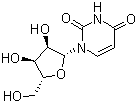 structure of CAS# 26287-69-4, L-Uridine;beta-L-Uridine; 1-beta-L-Ribofuranosyl-2,4(1H,3H)-pyrimidinedione