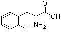 结构式 CAS# 2629-55-2, 2-氟-DL-苯丙氨酸; DL-2-氟苯丙氨酸
