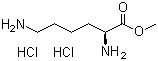 structure of CAS# 26348-70-9, Methyl L-lysinate dihydrochloride;(S)-2,6-Diaminohexanoic acid methyl ester dihydrochloride