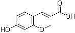 structure of CAS# 26358-19-0, 4-Hydroxy-2-methoxycinnamic acid