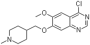 4-Chloro-7-[N-methylpiperidin-4-ylmethoxy]-6-methoxyquinazoline molecular structure (CAS 264208-72-2)