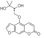 (+)-Oxypeucedanin hydrate molecular structure (CAS 2643-85-8)