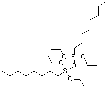 structure of CAS# 26496-09-3, 1,1,3,3-Tetraethoxy-1,3-dioctyldisiloxane