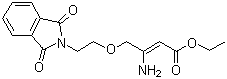 Ethyl 3-amino-4-(2-phthalimidoethoxy)crotonate molecular structure (CAS 265136-65-0)