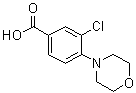 structure of CAS# 26586-20-9, 3-Chloro-4-(4-morpholinyl)benzoic acid;3-Chloro-4-morpholinobenzoic acid