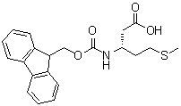 structure of CAS# 266359-48-2, (3R)-3-[[(9H-Fluoren-9-ylmethoxy)carbonyl]amino]-5-(methylthio)pentanoic acid