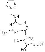 structure of CAS# 26783-39-1, 2-Amino-N-(2-furanylmethyl)adenosine