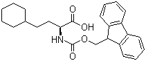 结构式 CAS# 269078-73-1, N-芴甲氧羰基环己基-L-高丙氨酸
