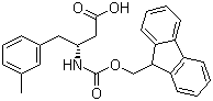 structure of CAS# 269398-84-7, Fmoc-(R)-3-Amino-4-(3-methylphenyl)butyric acid;(R)-N-(9-Fluorenylmethyloxycarbonyl)-3-amino-4-(3-methylphenyl)butyric acid