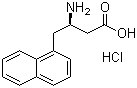structure of CAS# 269398-88-1, (R)-3-Amino-4-(1-naphthyl)butyric acid hydrochloride