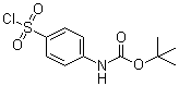 structure of CAS# 269747-25-3, [4-(Chlorosulfonyl)phenyl]carbamic acid tert-butyl ester;N-[4-(chlorosulfonyl)phenyl]carbamic acid 1,1-dimethylethyl ester