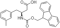 structure of CAS# 270062-94-7, Fmoc-(S)-3-Amino-4-(3-methylphenyl)butyric acid;(S)-N-(9-Fluorenylmethyloxycarbonyl)-3-amino-4-(3-methylphenyl)butyric acid