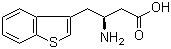 structure of CAS# 270063-44-0, (S)-3-Amino-4-(3-benzothienyl)butanoic acid;(betaS)-beta-Aminobenzo[b]thiophene-3-butanoic acid
