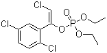 Diethyl 1-(2,5-dichlorophenyl)-2-chlorovinyl phosphate molecular structure (CAS 2701-86-2)
