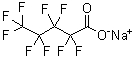 结构式 CAS# 2706-89-0, 全氟戊酸钠