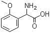 结构式 CAS# 271583-17-6, alpha-氨基-2-甲氧基苯乙酸