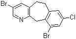 structure of CAS# 272107-22-9, 8-Chloro-3,10-dibromo-5,6-dihydro-11H-benzo[5,6]cycloheptal[1,2-b]pyridine