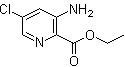结构式 CAS# 27330-35-4, 3-氨基-5-氯-2-吡啶羧酸乙酯