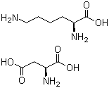 L-Lysine-L-aspartate molecular structure (CAS 27348-32-9)