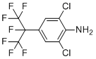 结构式 CAS# 273735-64-1, 2,6-二氯-4-(1,1,1,2,3,3,3-七氟丙烷-2-基)苯胺