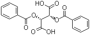 结构式 CAS# 2743-38-6, L-(-)-二苯甲酰酒石酸