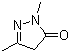 structure of CAS# 2749-59-9, 1,3-Dimethyl-5-pyrazolone;1,3-Dimethyl-2-pyrazolin-5-one; 2,4-dihydro-2,5-dimethyl-3H-pyrazol-3-one