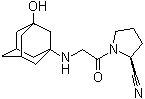 structure of CAS# 274901-16-5, Vildagliptin;(-)-(2S)-1-[[(3-Hydroxytricyclo[3.3.1.1(3,7)]dec-1-yl)amino]acetyl]pyrrolidine-2-carbonitrile