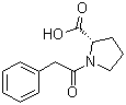 structure of CAS# 2752-38-7, N-Phenacetyl-L-proline;N-Phenylacetyl-L-proline