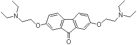 结构式 CAS# 27591-97-5, 替洛隆; 梯洛龙; 2,7-双[2-(二乙基氨基)乙氧基]-9-芴酮